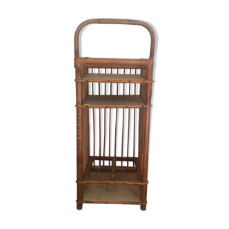 Rattan bottle holder