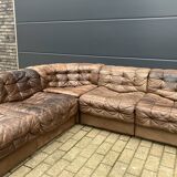 Prachtige De Sede Ds11, 7-delige set in bruin patchwork