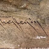 Tableau aquarelle maurice thevenin (1895-1967) val suzon (21) le pont