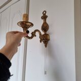 Paire d'appliques italiennes en bronze de style néo-baroque
