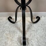 Brutalist wrought iron floor lamp from the 60s