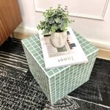 Cube sofa end in mosaic