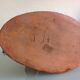 Ceramic lamp terracotta and lampshade wool 50/60
