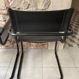 Pair of black armchairs