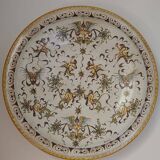 Large hand-painted Florentine wall plate 75 cm, Ricceri – Florence