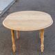 Table à manger ronde extensible rénovée Louis Philippe 115cm 6 personnes