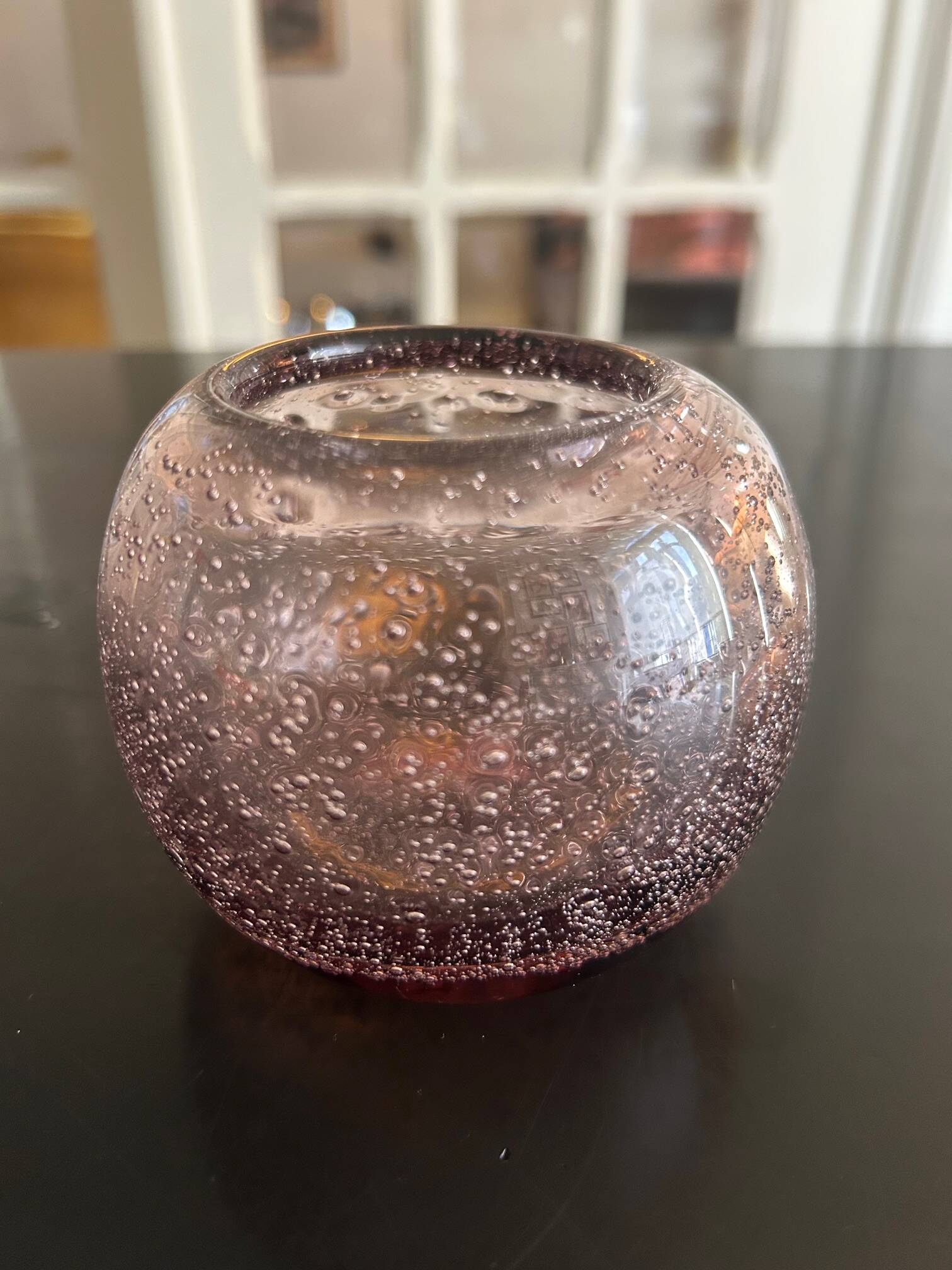 Biot glass tealight holder