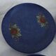 Vintage coffee set - blue and red flower patterns