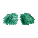 Set of 2 leaf-shaped bowls, Sarreguemines France