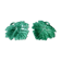 Set of 2 leaf-shaped bowls, Sarreguemines France
