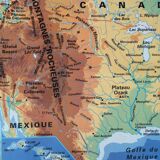 Ancienne carte MDI États-Unis USA vintage