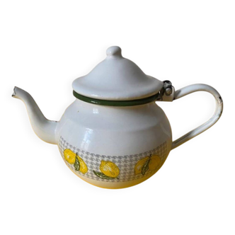 Théière émaillée « citron »