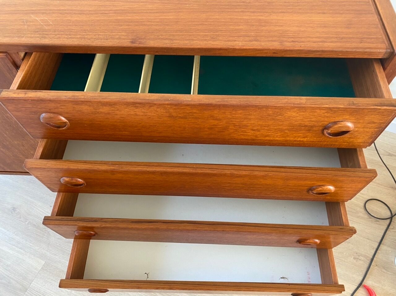 Scandinavian teak row