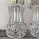 Pair of vintage gold and chiseled glass wall lights