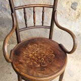 Fischel armchair in curved wood 1920