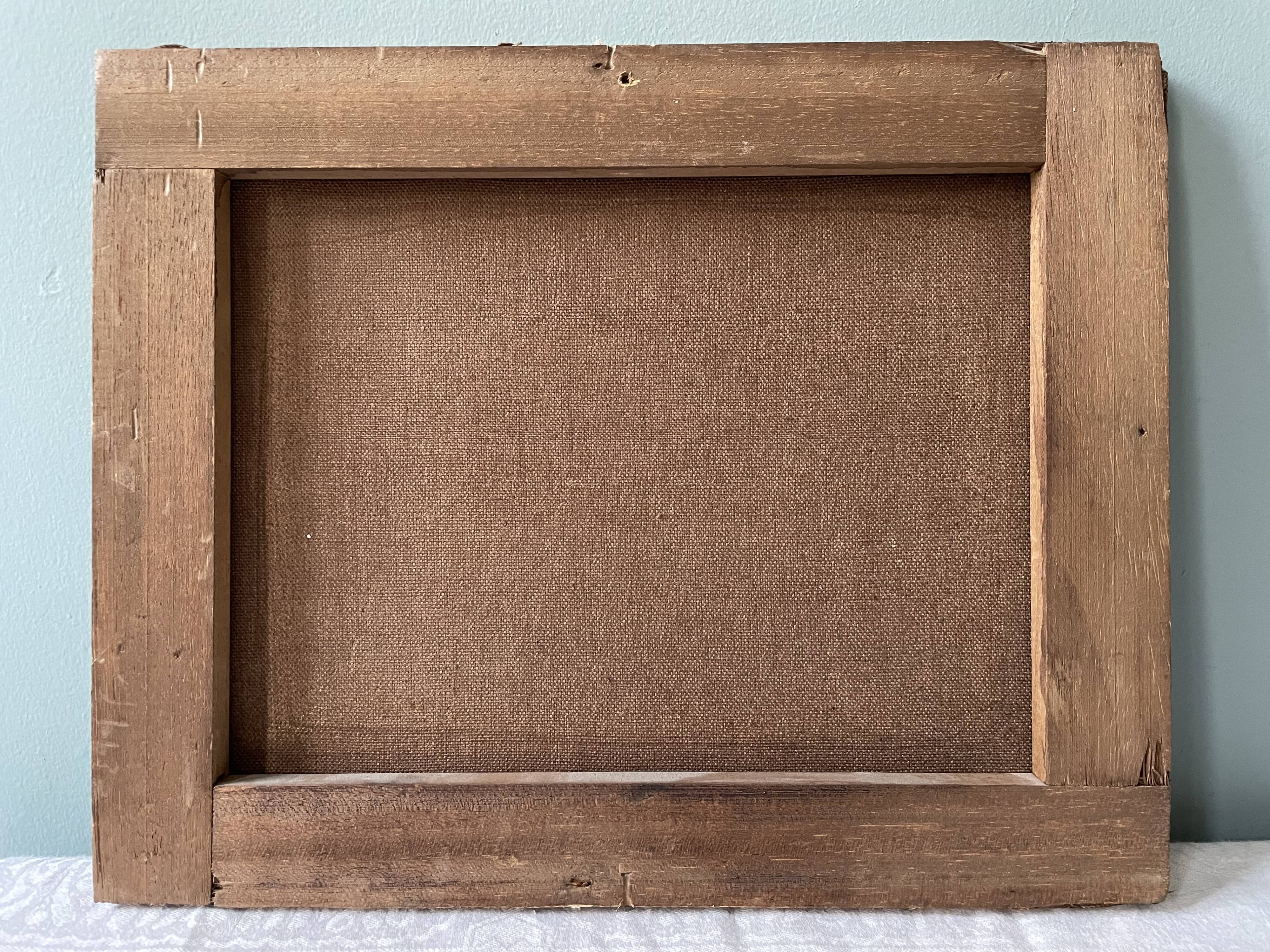 Old painting snow landscape signed