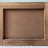 Old painting snow landscape signed