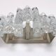 Crystal ice glass wall lamp design by J. T. Kalmar 1960