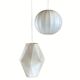 Pair space age cocoon hanging lamps, Germany 1960s