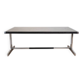 Dining table with steel base, 1990s