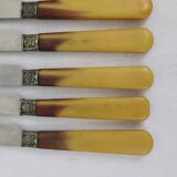 12 Art Deco Bakelite handle knives