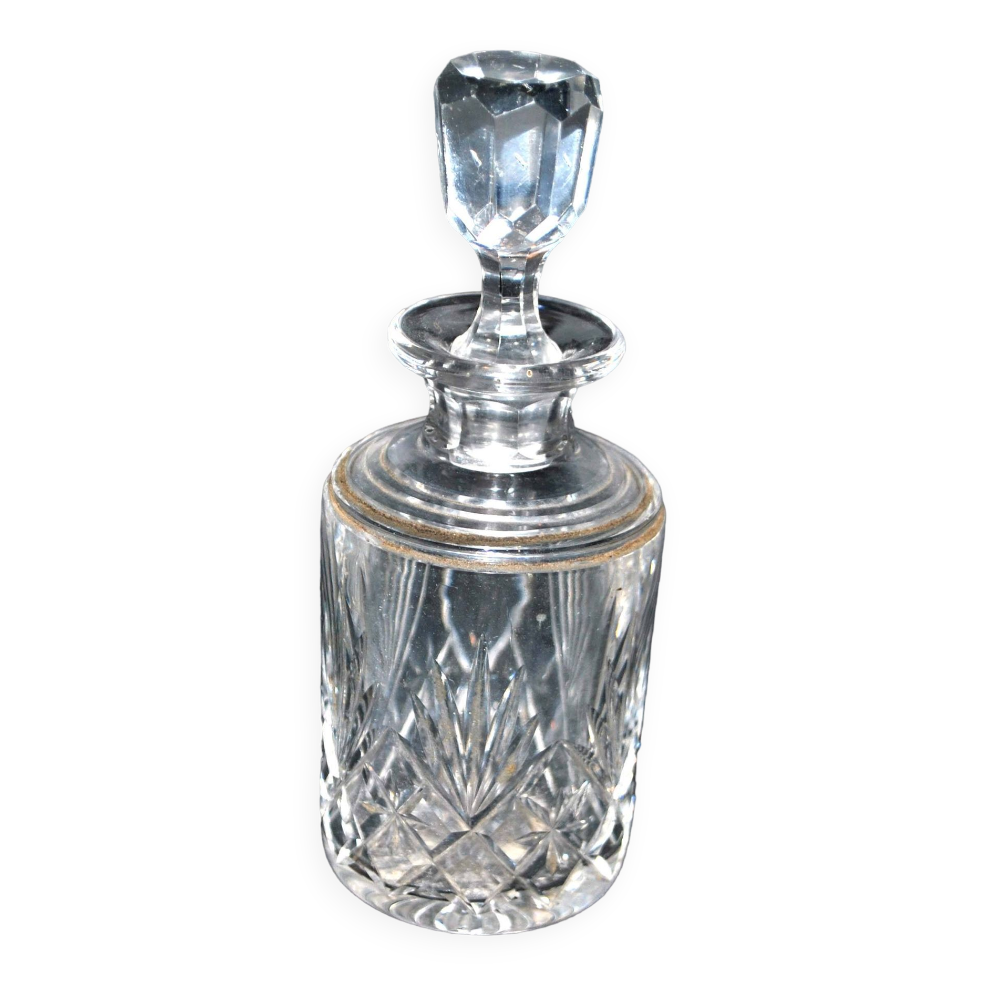 Carafe - Saint-Louis crystal toilet bottle, cut Massenet model