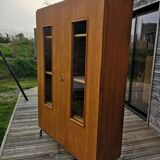 Vintage glazed school cabinet