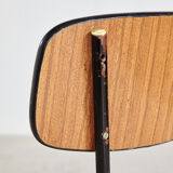 School chair on metal frame