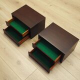 Ensemble de tables de chevet suspendues, design danois, années 1970, production : Danemark