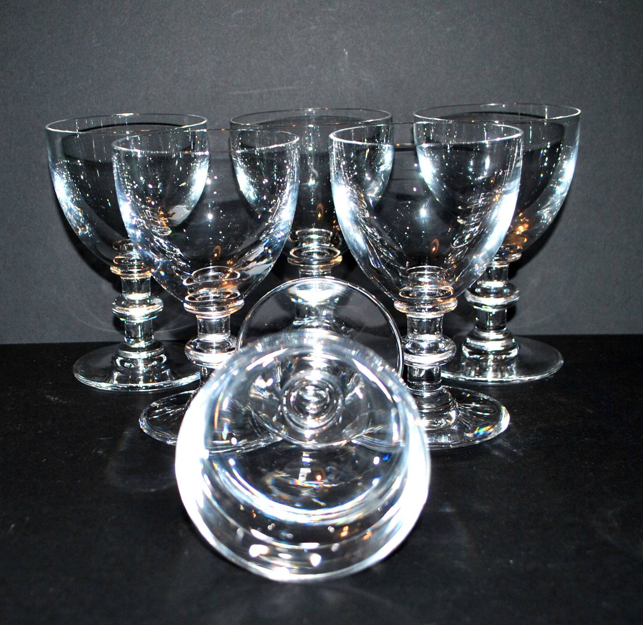 Set of 11 uncut Trianon wine glasses CRISTAL SAINT-LOUIS 2nd choice H12