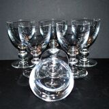Set of 11 uncut Trianon wine glasses CRISTAL SAINT-LOUIS 2nd choice H12