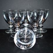 Set of 11 uncut Trianon wine glasses CRISTAL SAINT-LOUIS 2nd choice H12