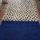 Authentic natural wool Moroccan rug custom-made 2/3 m
