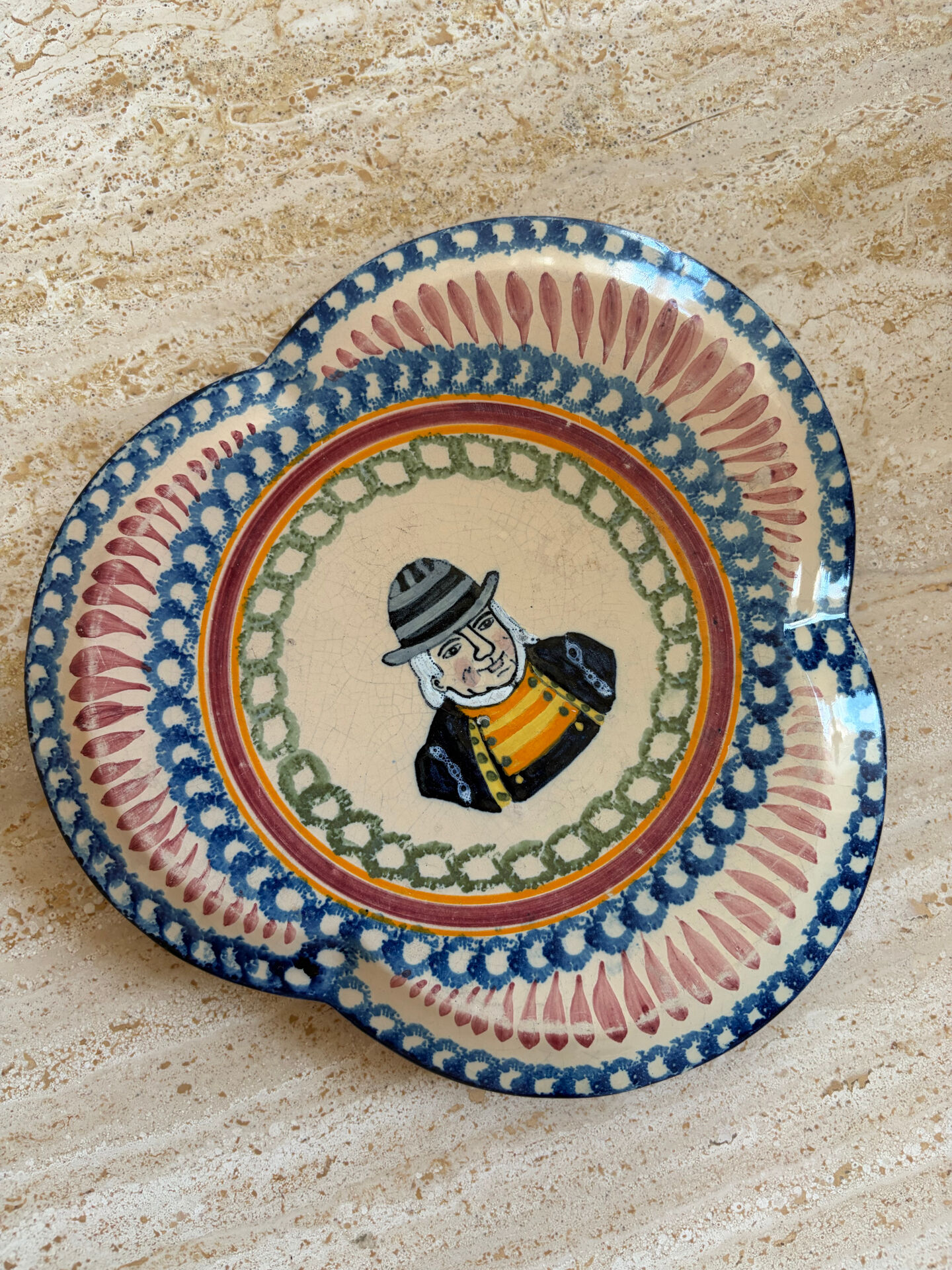 Henriot Quimper ceramic table mat