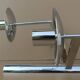 Triple sciolari chrome vintage design deco triple wall lamp