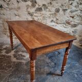 Antique dining table in French cherry wood 1900–1920 – Provincial farmhouse table