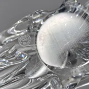 Grande coupe Baccarat en cristal – Centre de table sculptural vintage