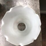 Frosted glass tulip for antique chandelier