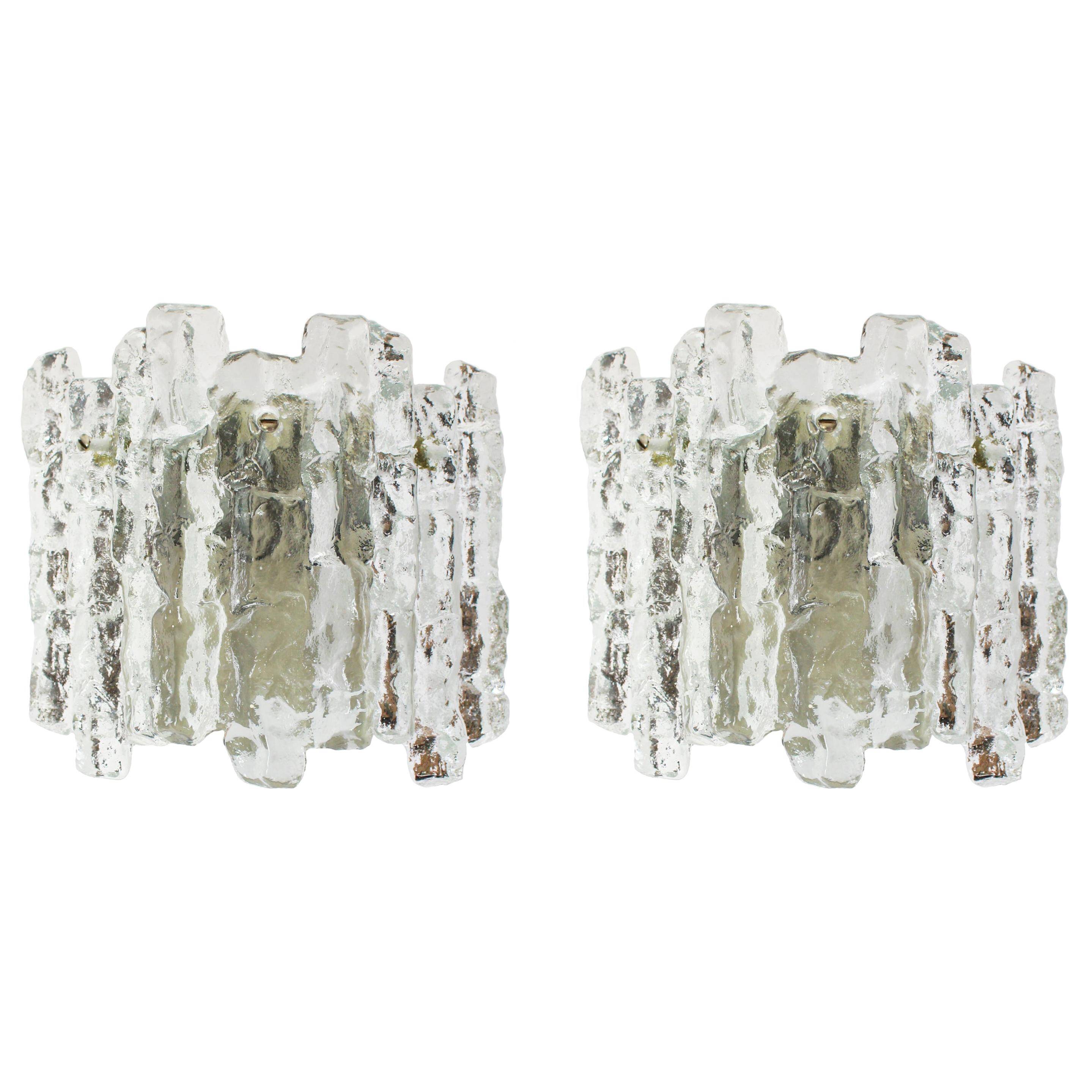 Pair of wall sconces Kalmar, Austria, 1960s