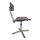 Vintage skai/metal adjustable industrial office chair (40s)