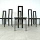 Italian Model Regia Dining Chairs by Antonello Mosca for Ycami, 1980s, Set of 6