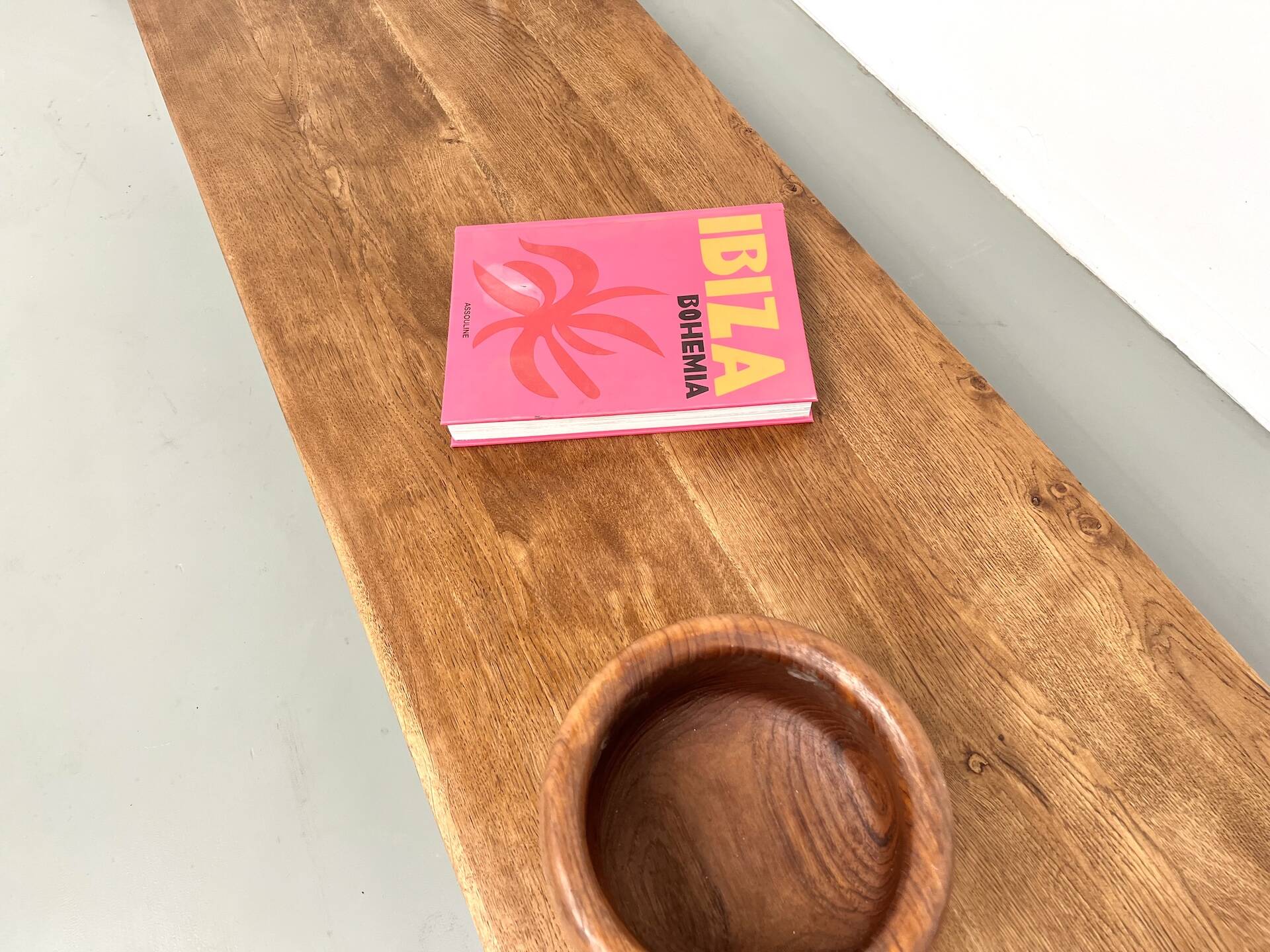 Solid oak coffee table, 1950s