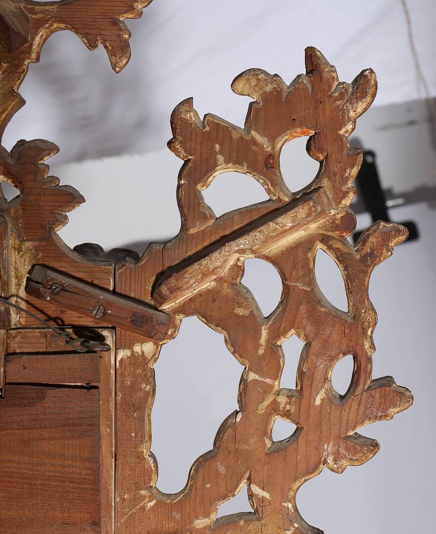 Antique leaded mirror – Gilded wood – Louis XV style – Spain 18th century