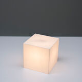 Plexi cubic lamp, Harco Loor, 80s, Netherlands