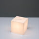 Plexi cubic lamp, Harco Loor, 80s, Netherlands