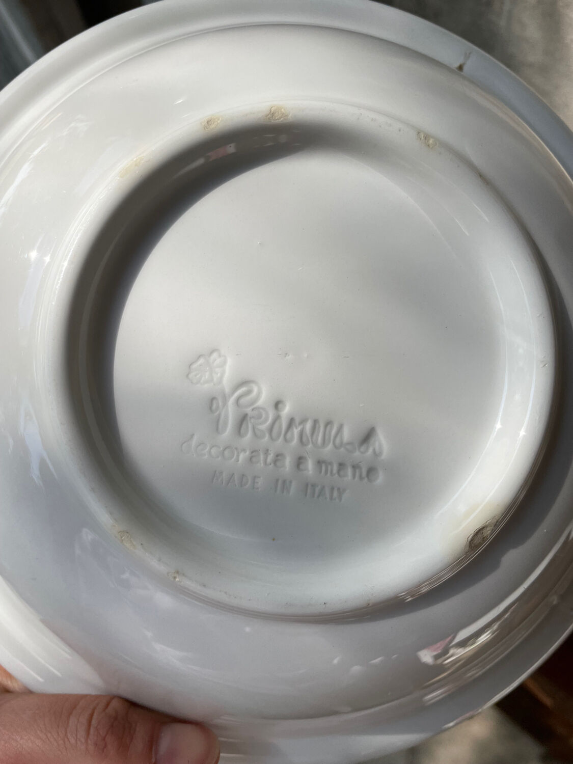 Set of 4 floral plates