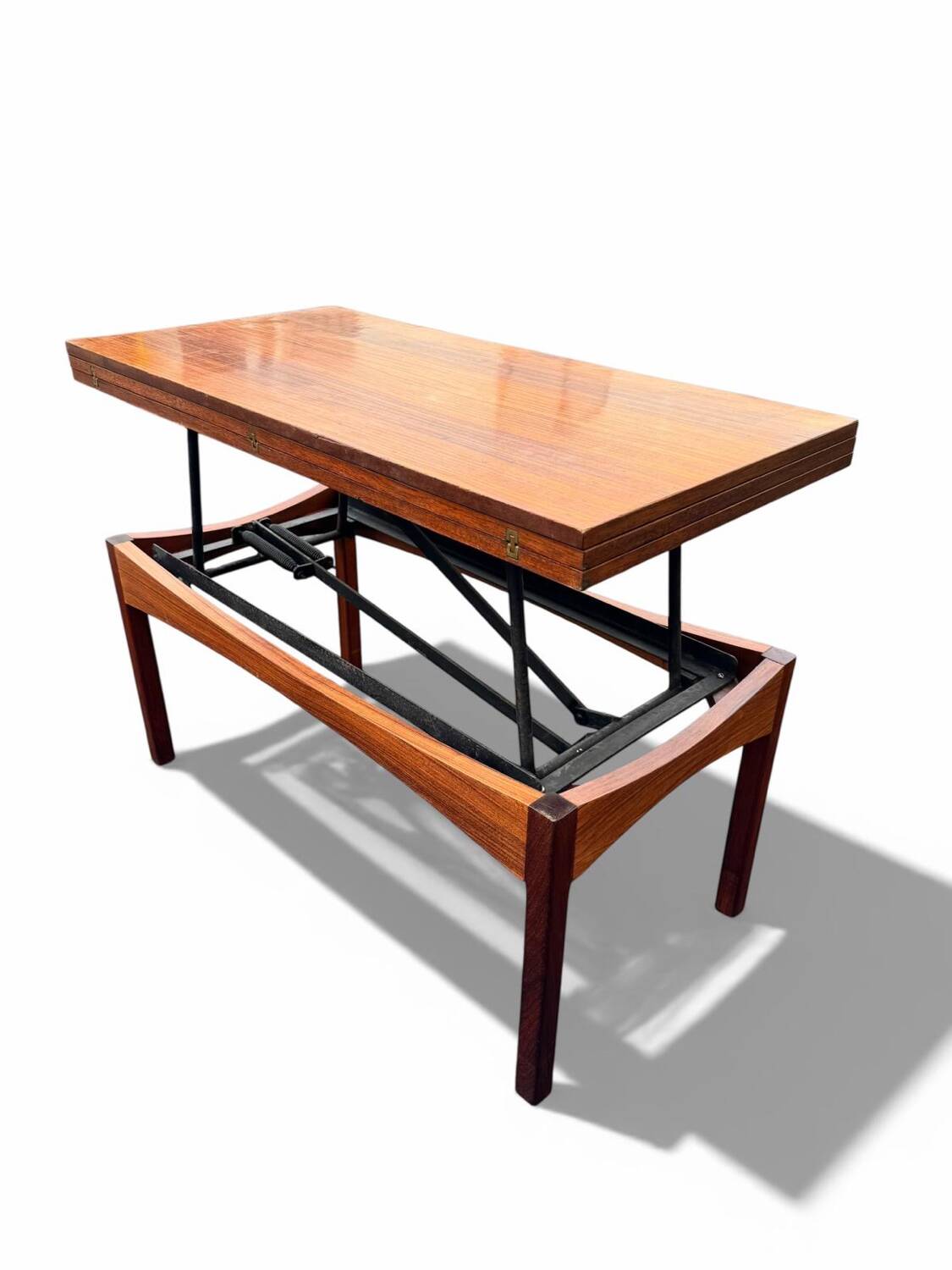 Modular table "Révélation" by Albert Ducrot. Rosewood. 1960s.