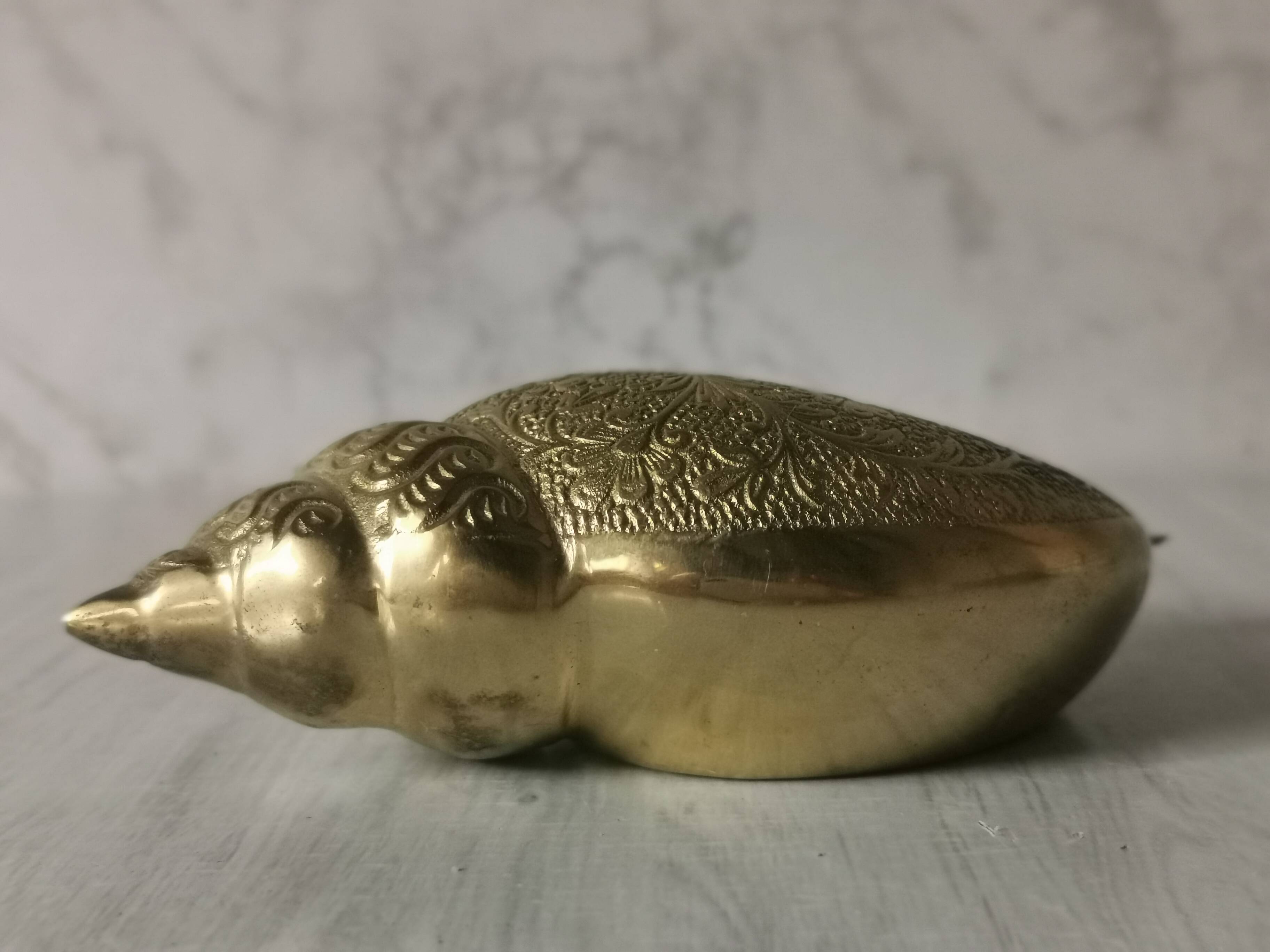 Brass shell ashtray