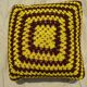 Vintage wool cushion crochet year 60