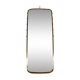 Brass wall mirror by "Münchener Zierspiegel", Germany